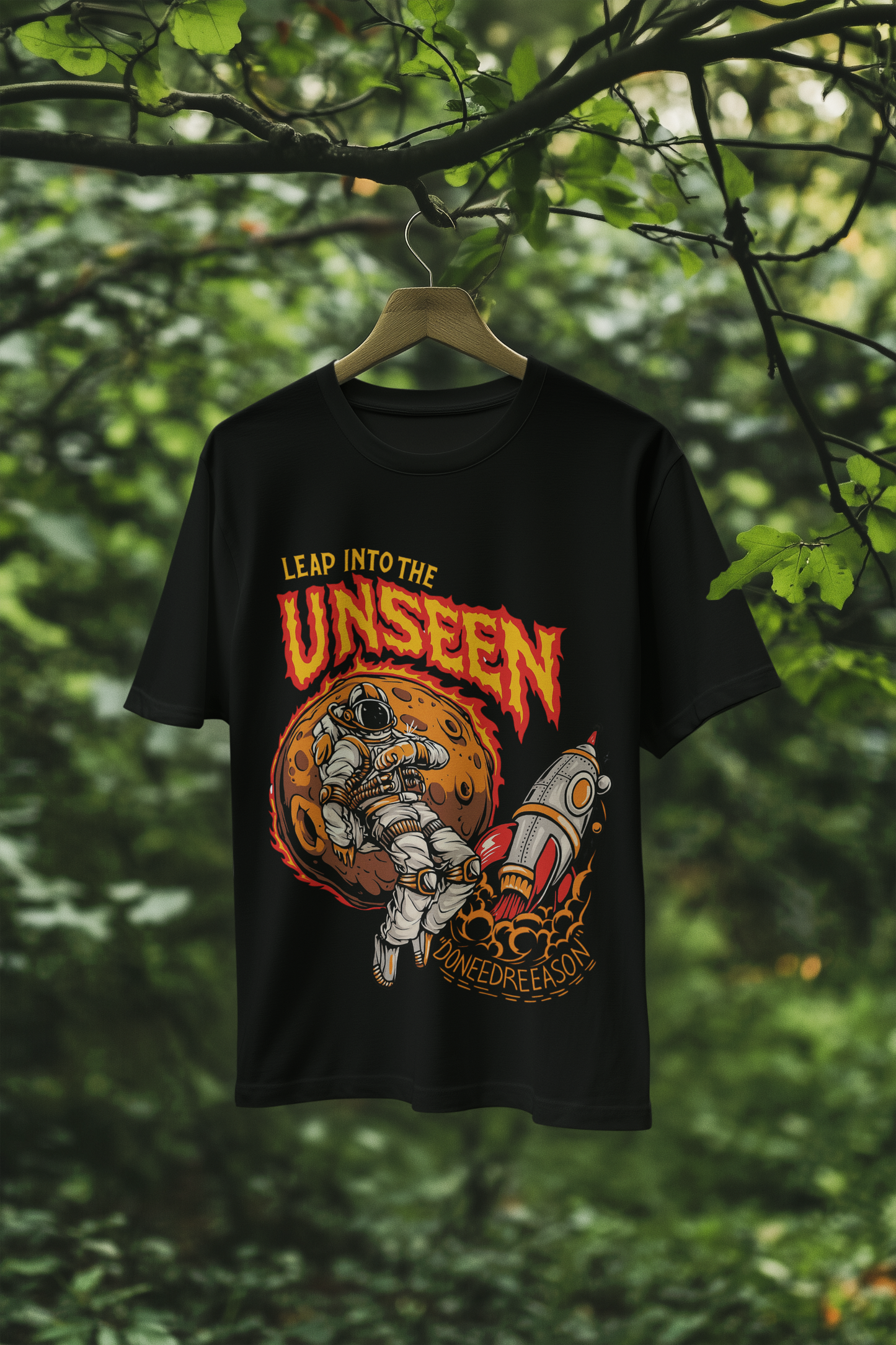 Leap into the Unseen Streetwear Graphic Tee.