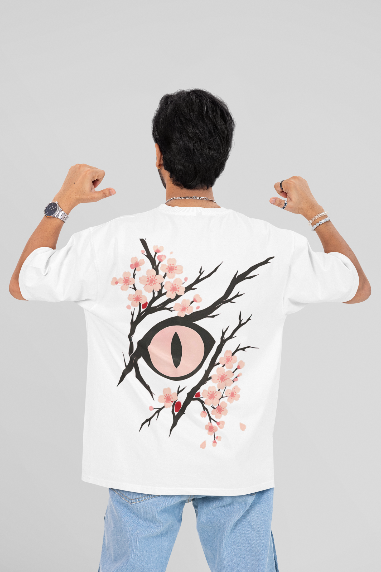 Red Oversized "See Beyond" T-Shirt