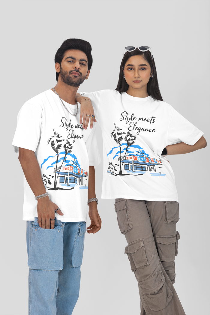 Style Meets Elegance Oversized Graphic T-Shirt
