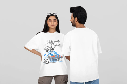 Style Meets Elegance Oversized Graphic T-Shirt