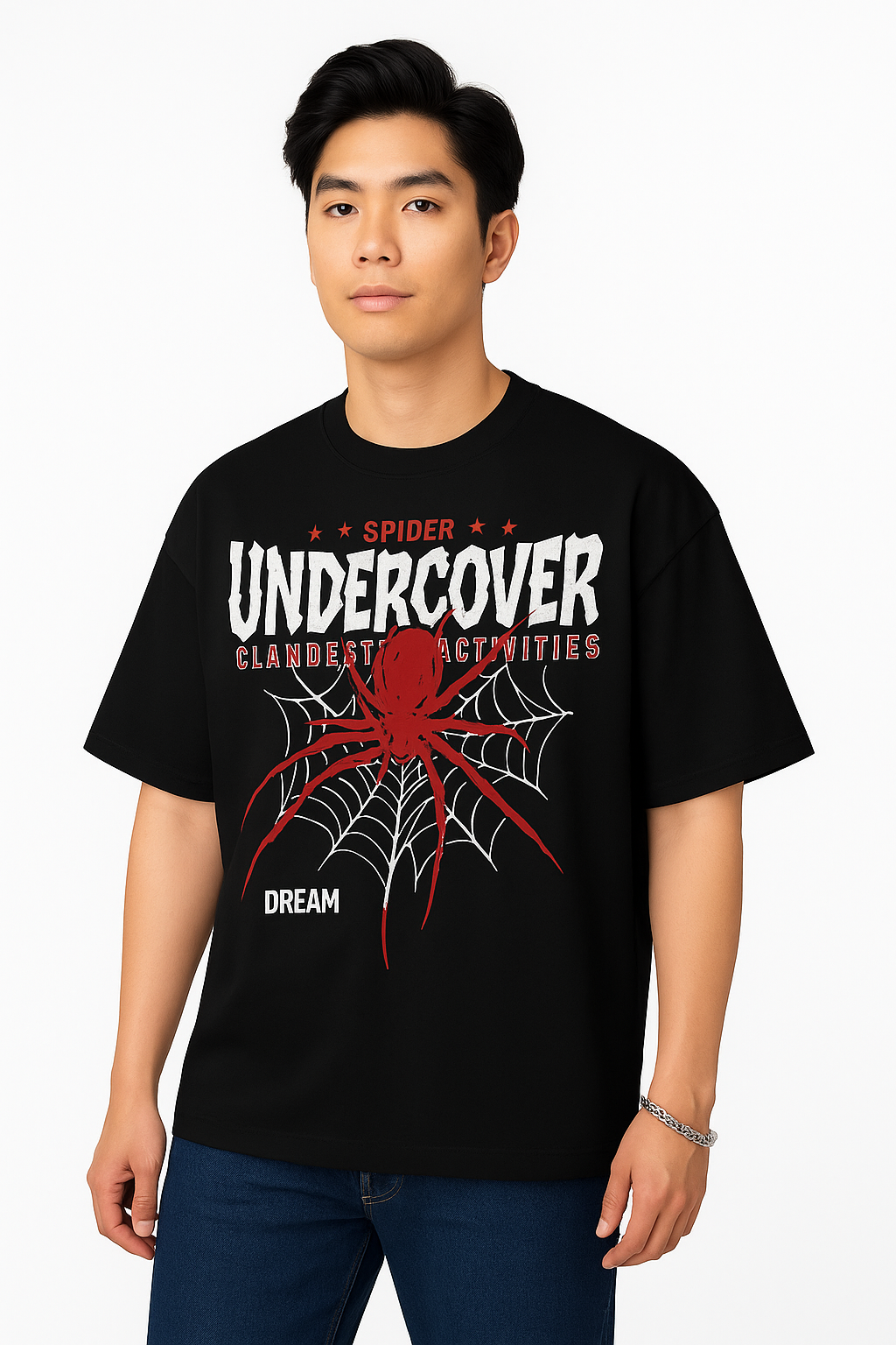Undercover Spider Oversized Black T-Shirt