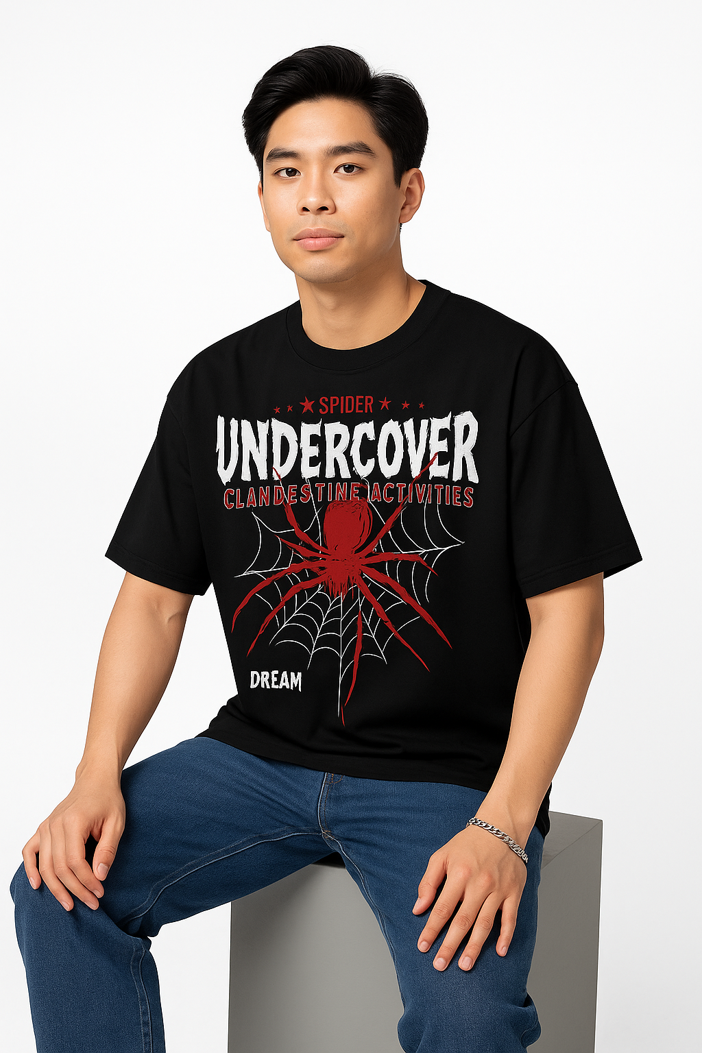 Undercover Spider Oversized Black T-Shirt