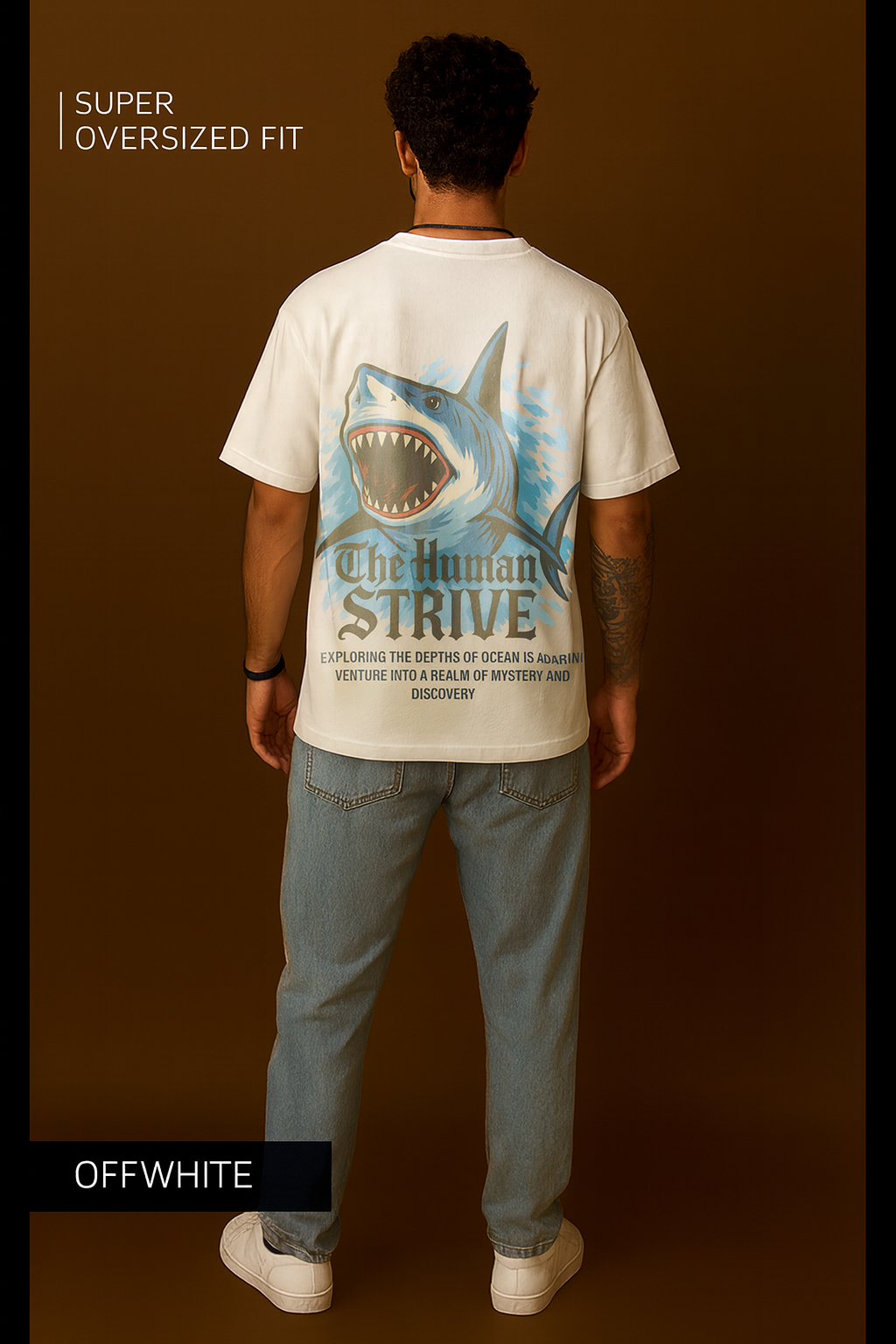 The Human Strive Shark Oversized T-Shirt