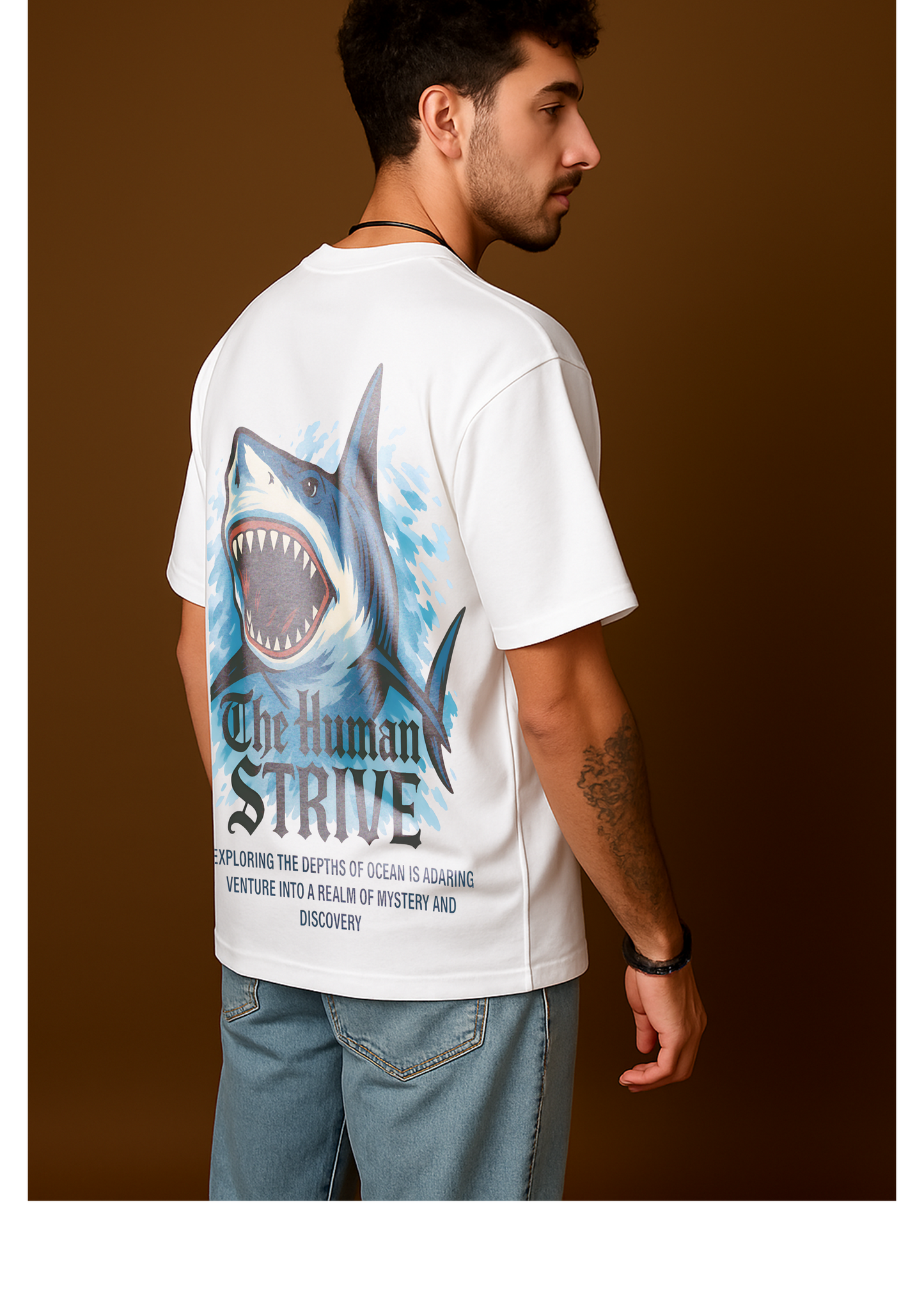 The Human Strive Shark Oversized T-Shirt
