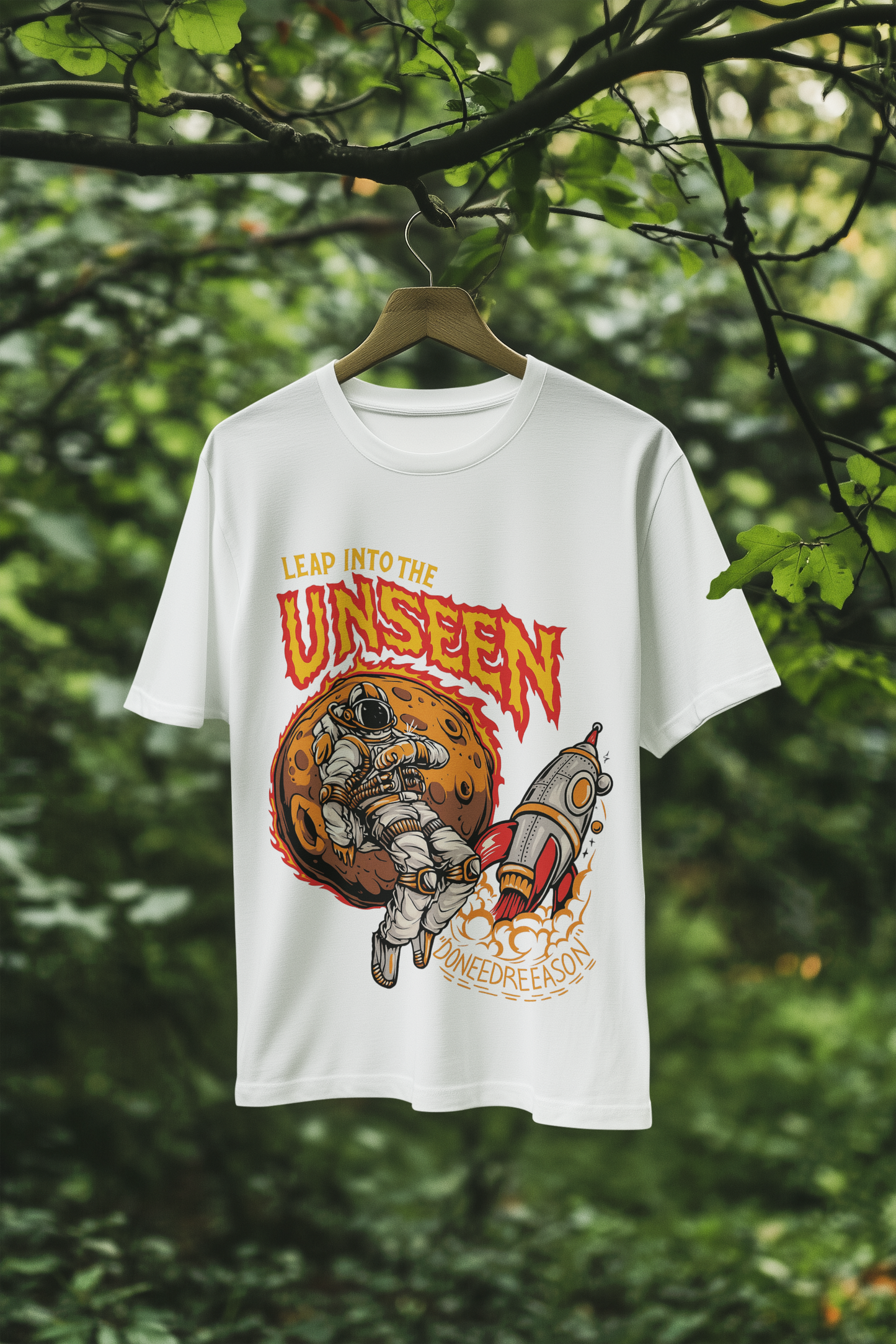 Leap into the Unseen Streetwear Graphic Tee.