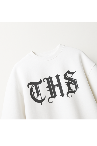 Oversized White T-Shirt with Vibrant Nature Sunset Graphic Tee