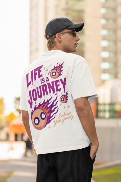 'Chase the Light' Graphic Oversized T-Shirt