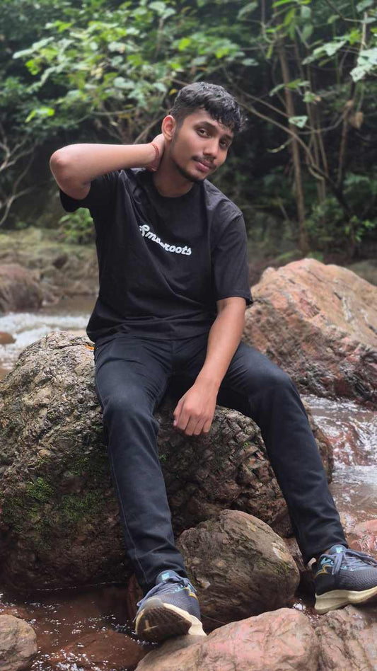 The Human Strive Black Tiger Graphic T-Shirt | Regular Fit Streetwear Essential