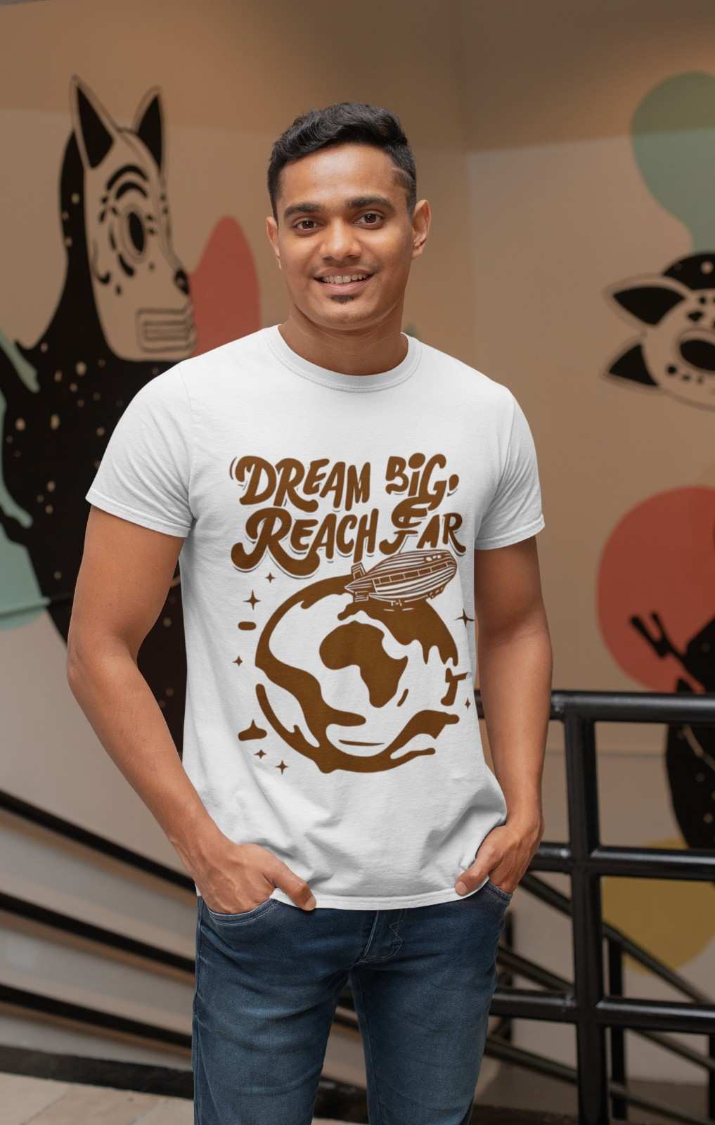 Dream big reach far tshirt