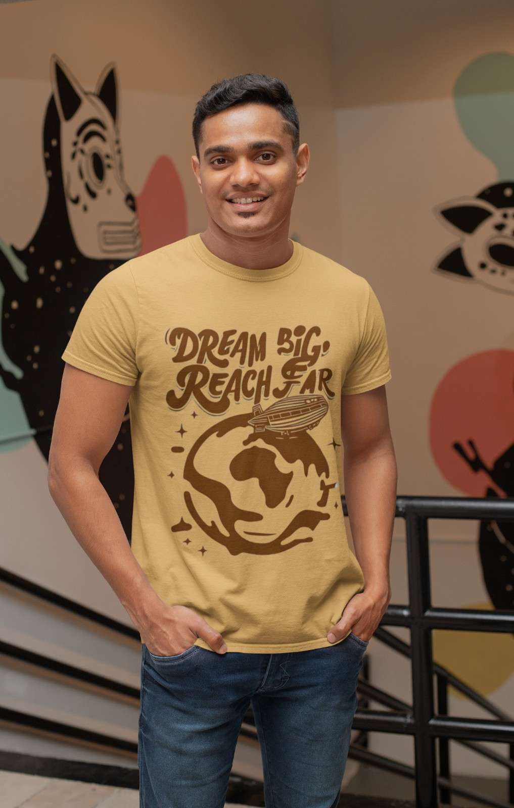 Dream big reach far tshirt